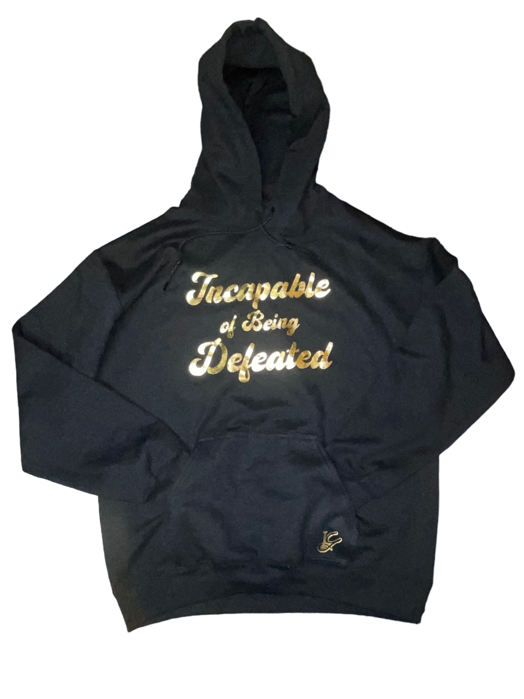 Black and Gold Invincible Hoodie