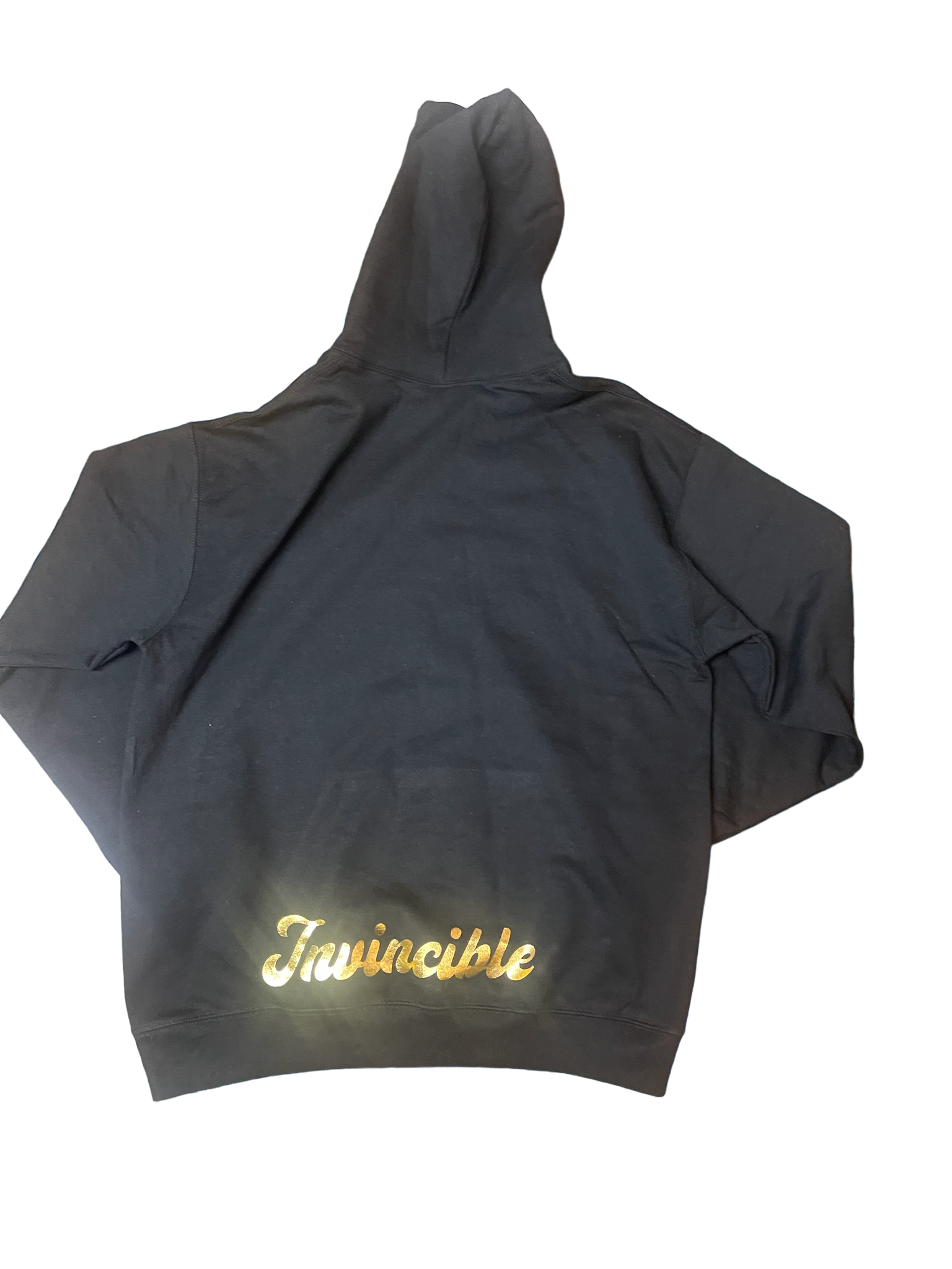 Black and Gold Invincible Hoodie