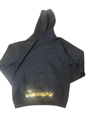 Black and Gold Invincible Hoodie