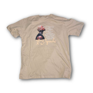 Light Brown Heavyweight Chris Brown “It Depends” Inspired T-shirt