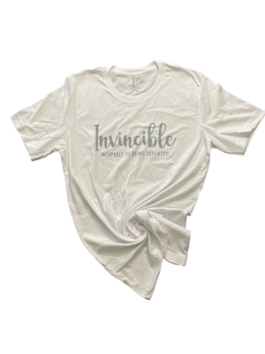 White Invincible T- shirts