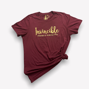 Invincible Maroon T-Shirts