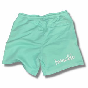 Mint French Terry Shorts