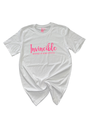 White Invincible T- shirts