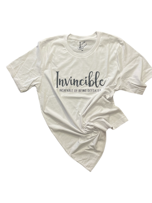 White Invincible T- shirts