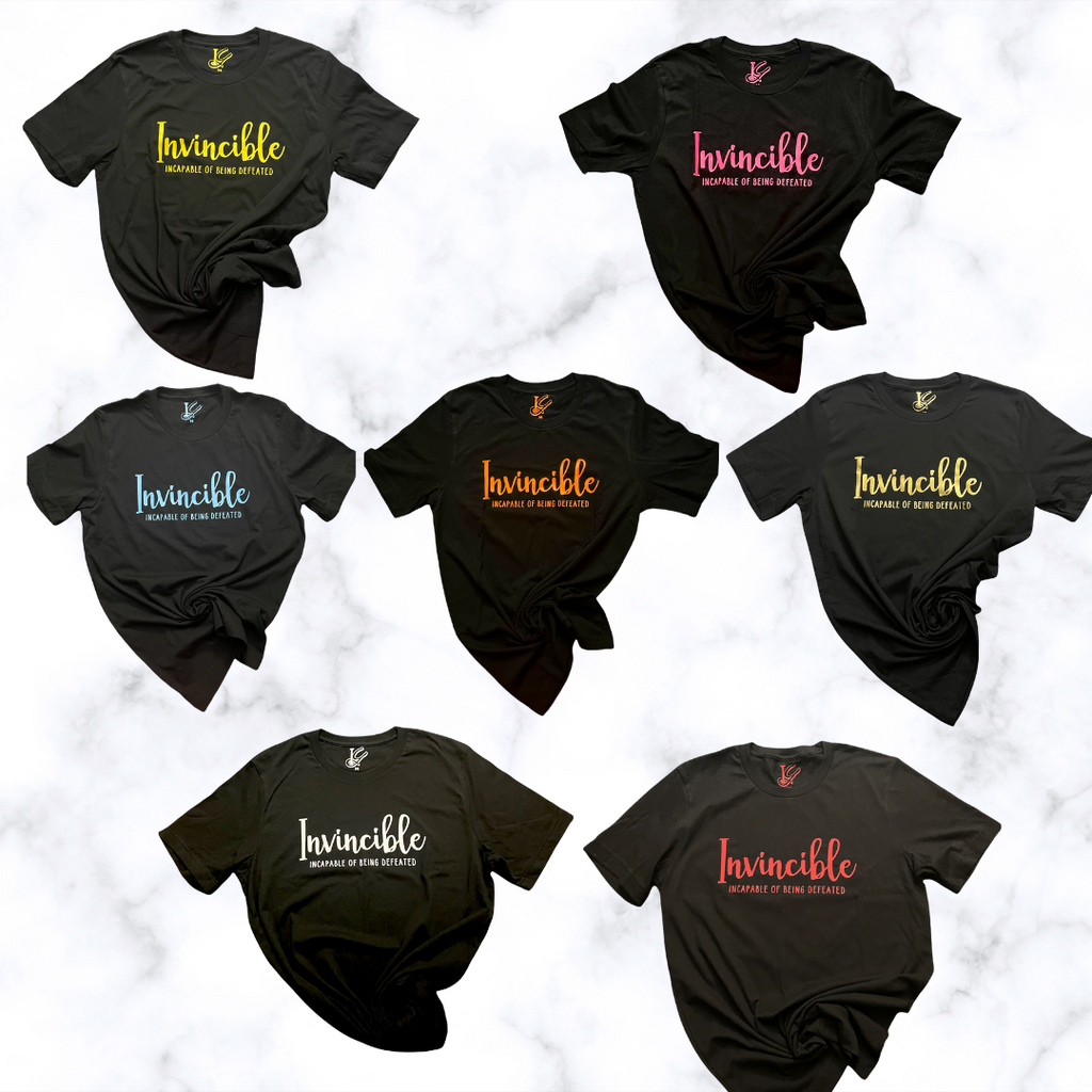 Black Invincible T-Shirts