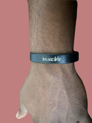 Invincible Wristband Black & White