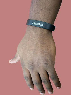 Invincible Wristband Black & White