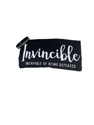 Black Invincible Shirt plus Wristband Bundle