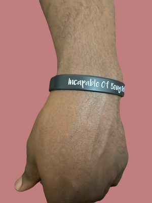 Invincible Wristband Black & White